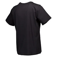 T-shirt décontracté épais noir multicouche avec logo principal du Houston Dynamo FC pour hommes