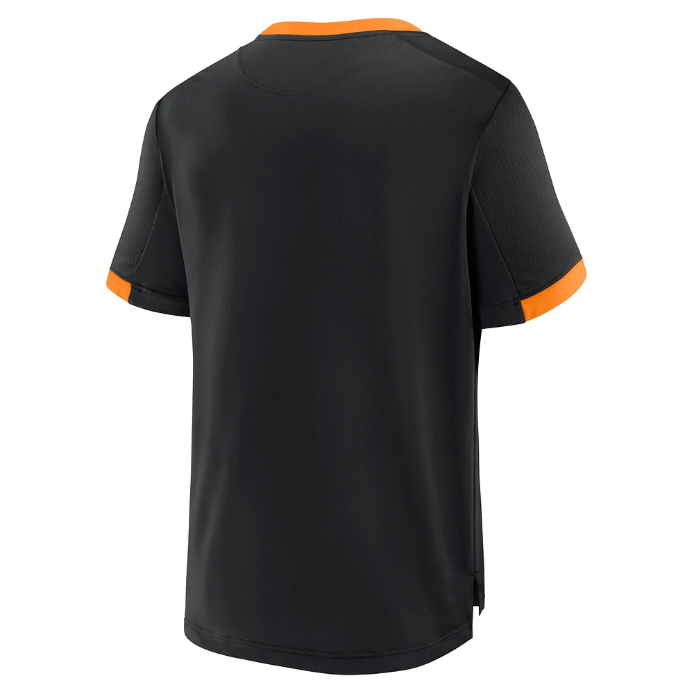 Men's Fanatics Black Houston Dynamo FC Stoppage Time Striker T-Shirt