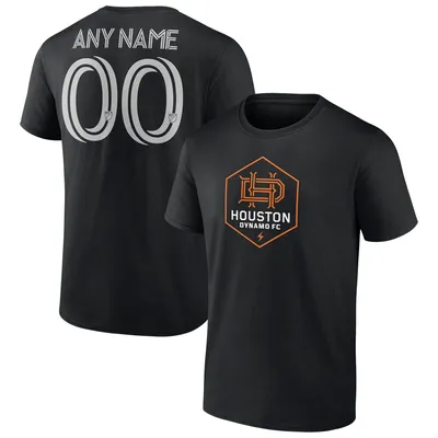 Houston Dynamo FC Fanatics Branded Team Authentic Personalized Name & Number T-Shirt - Black