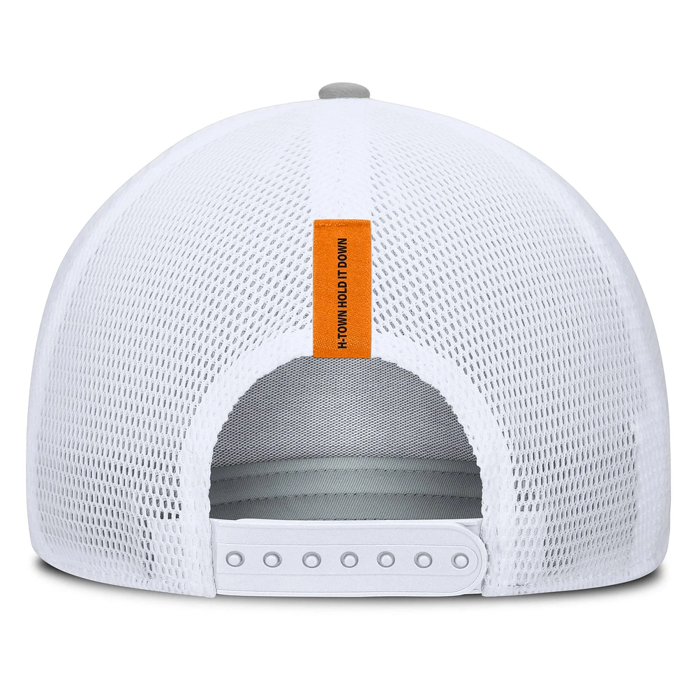 Men's Fanatics Heather Gray Houston Dynamo FC Low Block Trucker Adjustable Hat