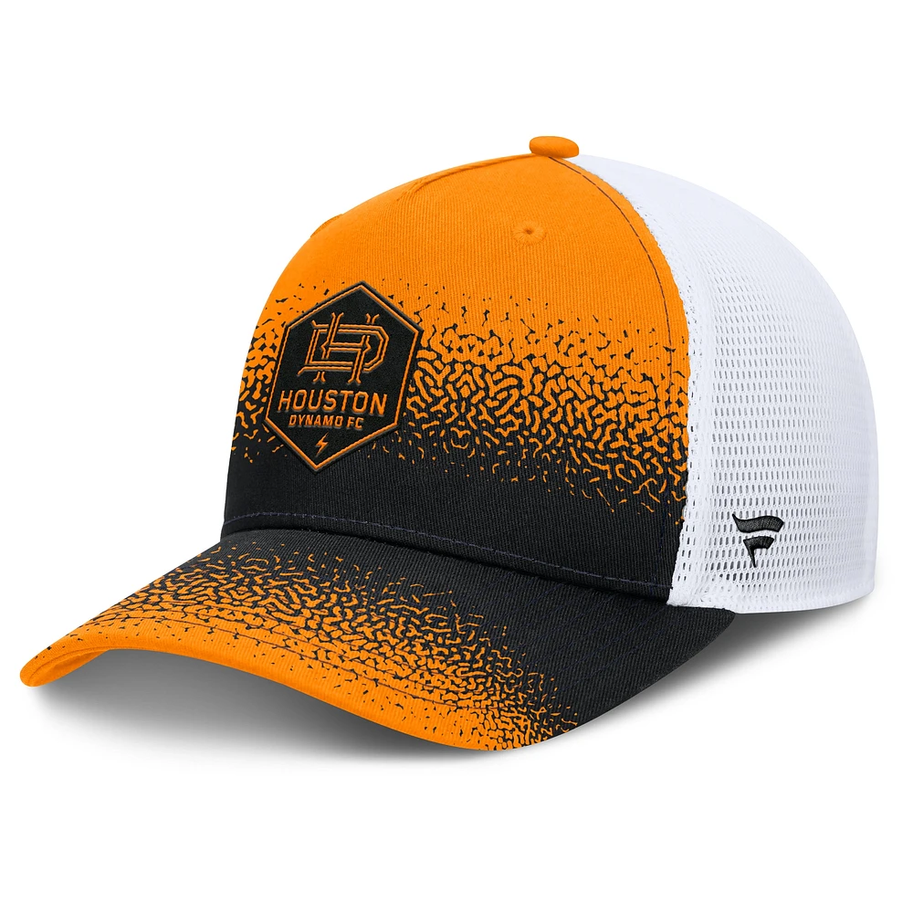 Men's Fanatics Orange Houston Dynamo FC Libero Trucker Adjustable Hat