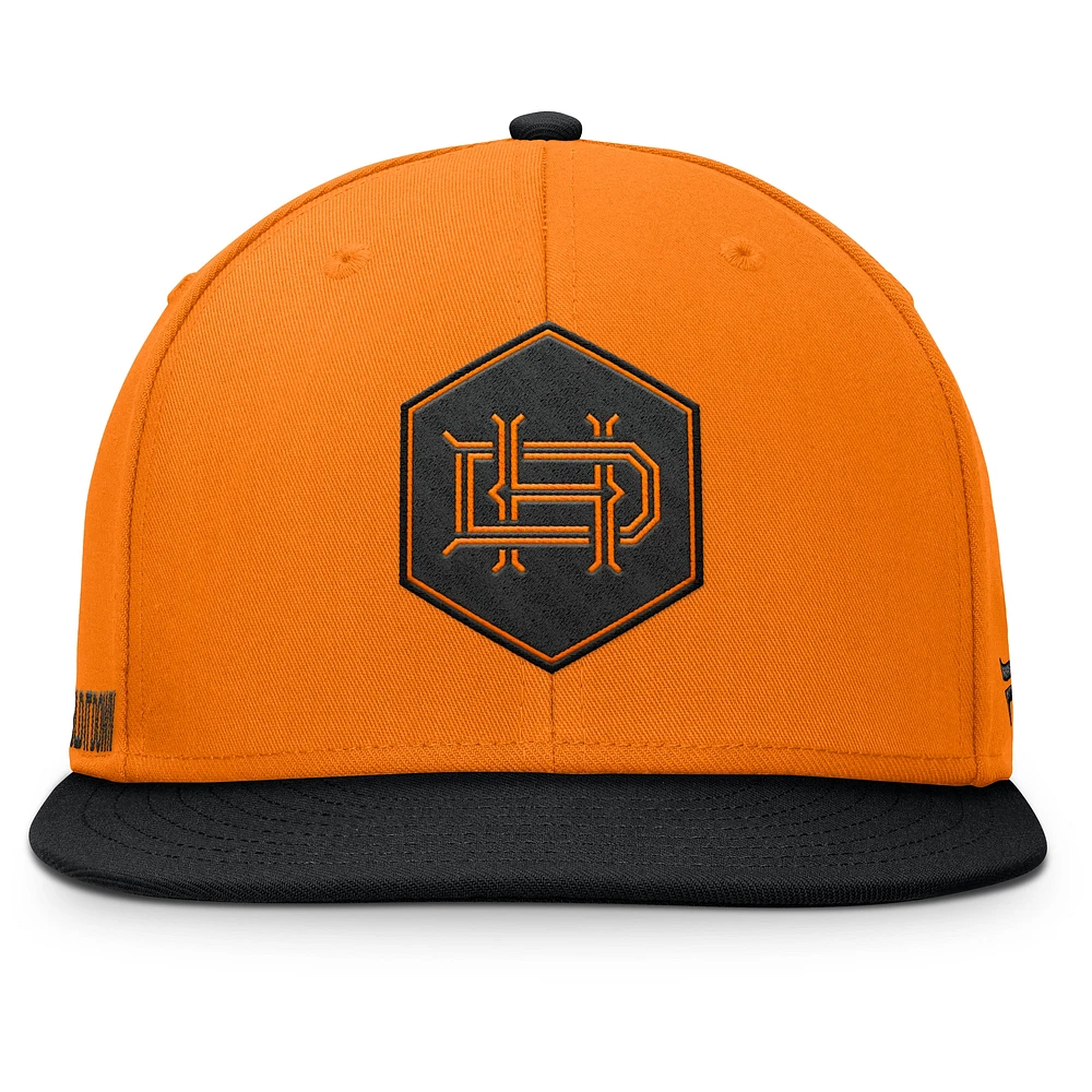Men's Fanatics Orange Houston Dynamo FC Sitter Snapback Hat