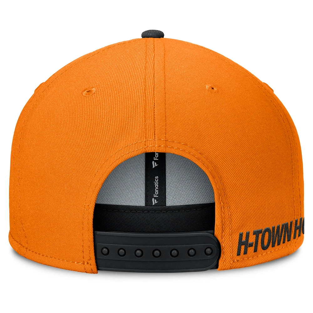 Men's Fanatics Orange Houston Dynamo FC Sitter Snapback Hat