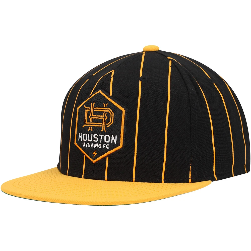 Pin Snapback Houston Dynamo FC Team noir Mitchell & Ness pour homme