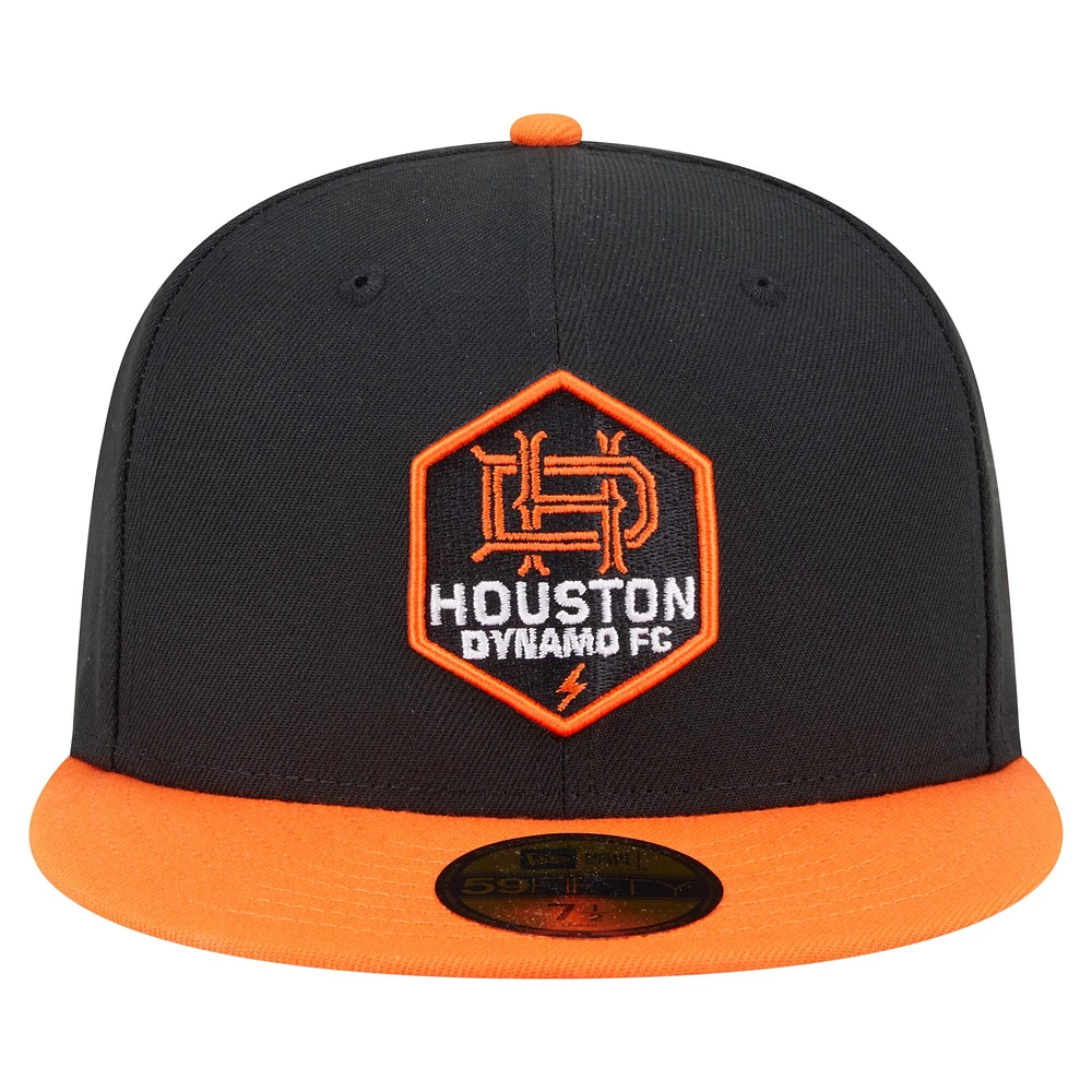 Men's New Era  Black Houston Dynamo FC 2025 Kickoff 59FIFTY Fitted Hat