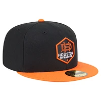 Men's New Era  Black Houston Dynamo FC 2025 Kickoff 59FIFTY Fitted Hat