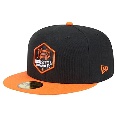 Men's New Era  Black Houston Dynamo FC 2025 Kickoff 59FIFTY Fitted Hat