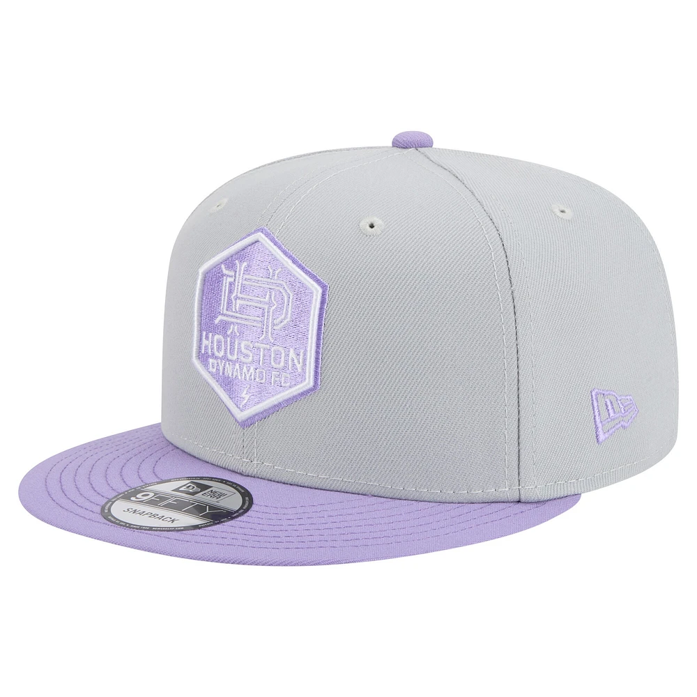 Casquette snapback bicolore 9FIFTY Houston Dynamo FC New Era pour homme, gris