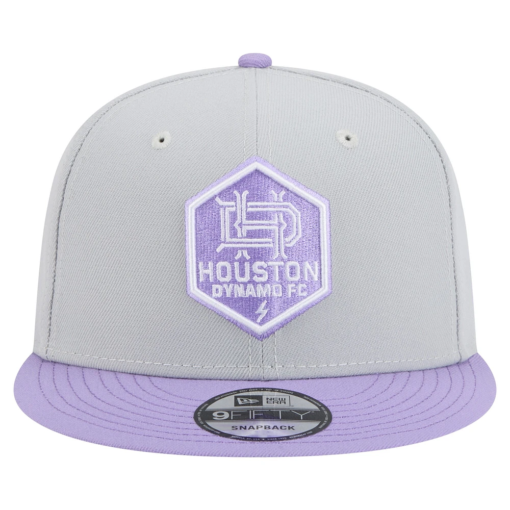 Casquette snapback bicolore 9FIFTY Houston Dynamo FC New Era pour homme, gris