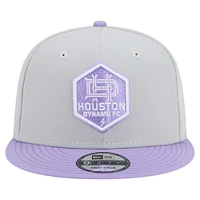 Casquette snapback bicolore 9FIFTY Houston Dynamo FC New Era pour homme, gris