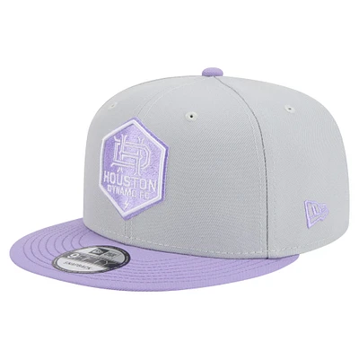 Casquette snapback bicolore 9FIFTY Houston Dynamo FC New Era pour homme, gris