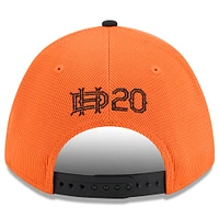 Casquette ajustable Houston Dynamo FC 2025 Orange New Era pour homme avec 9FORTY M-Crown