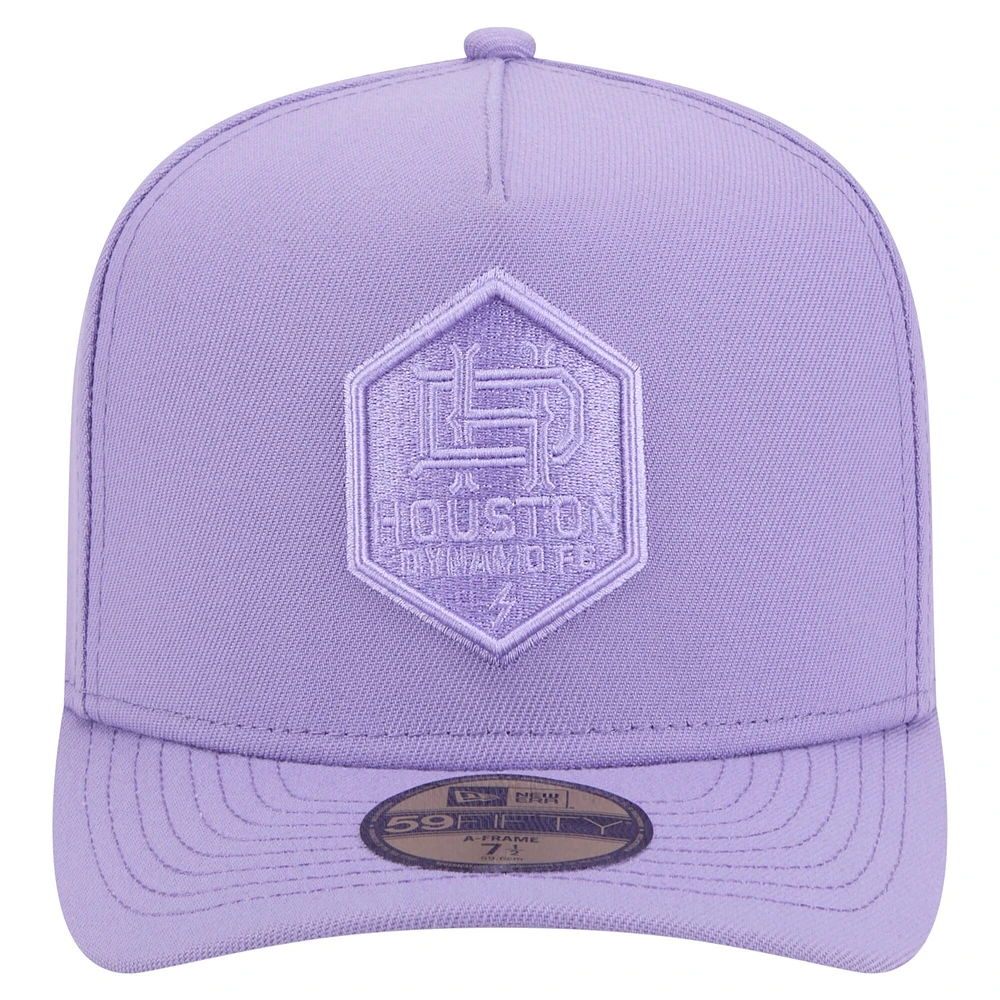 Casquette ajustée A-Frame 59FIFTY Houston Dynamo FC Color Pack violet New Era pour homme