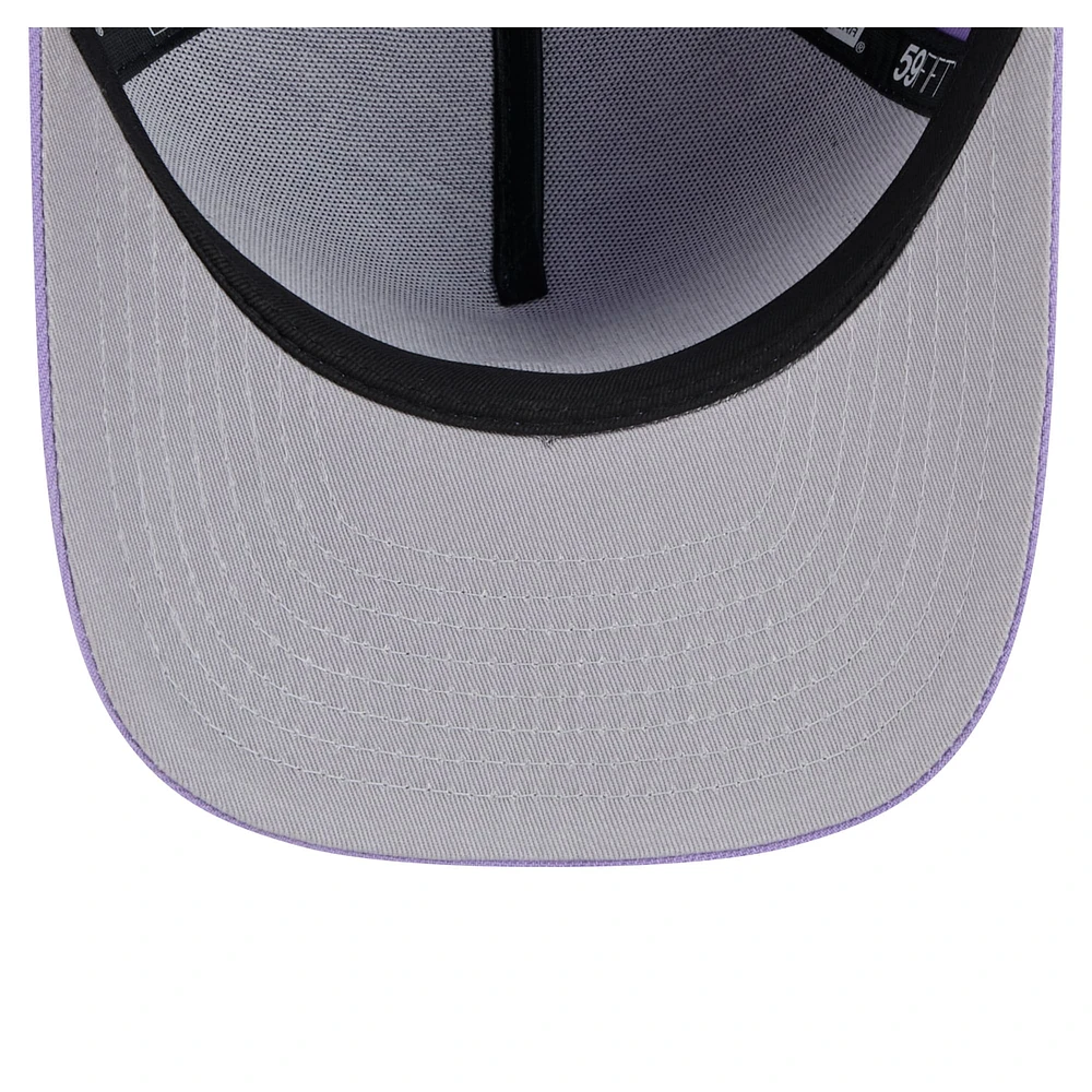 Casquette ajustée A-Frame 59FIFTY Houston Dynamo FC Color Pack violet New Era pour homme