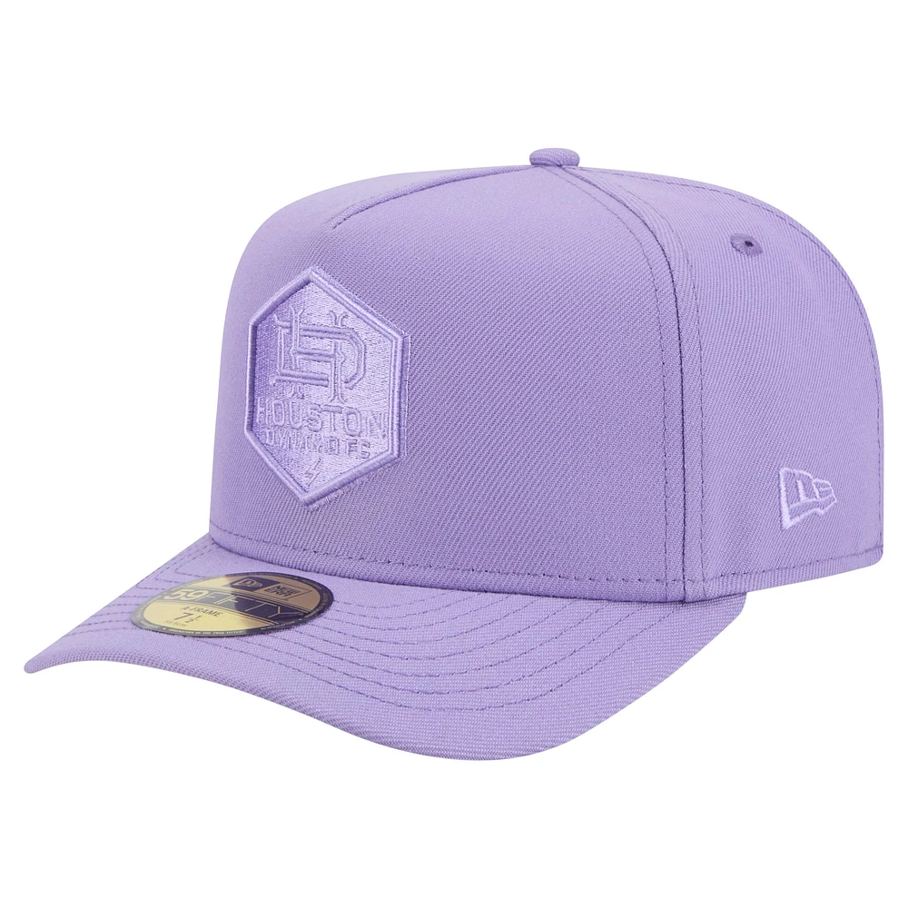 Casquette ajustée A-Frame 59FIFTY Houston Dynamo FC Color Pack violet New Era pour homme