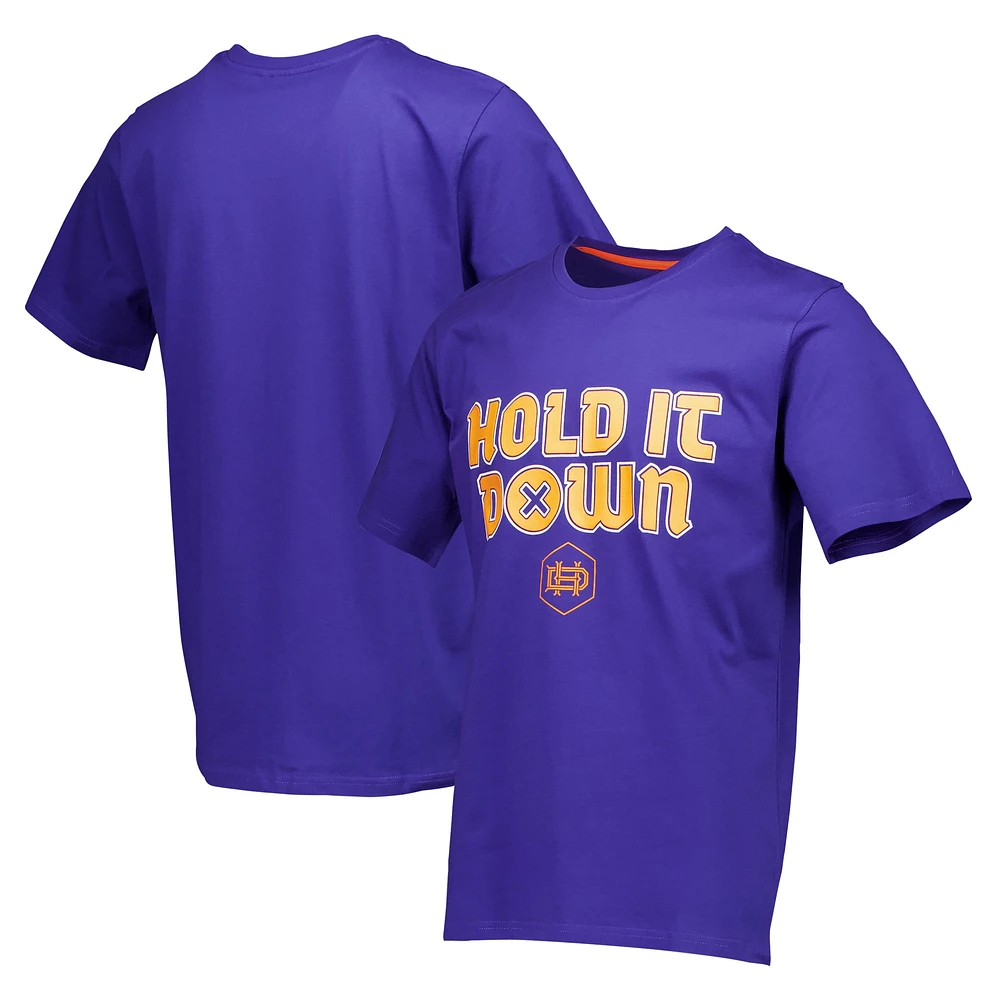 Men's Purple Houston Dynamo FC Community Heavyweight Relaxed T-Shirt