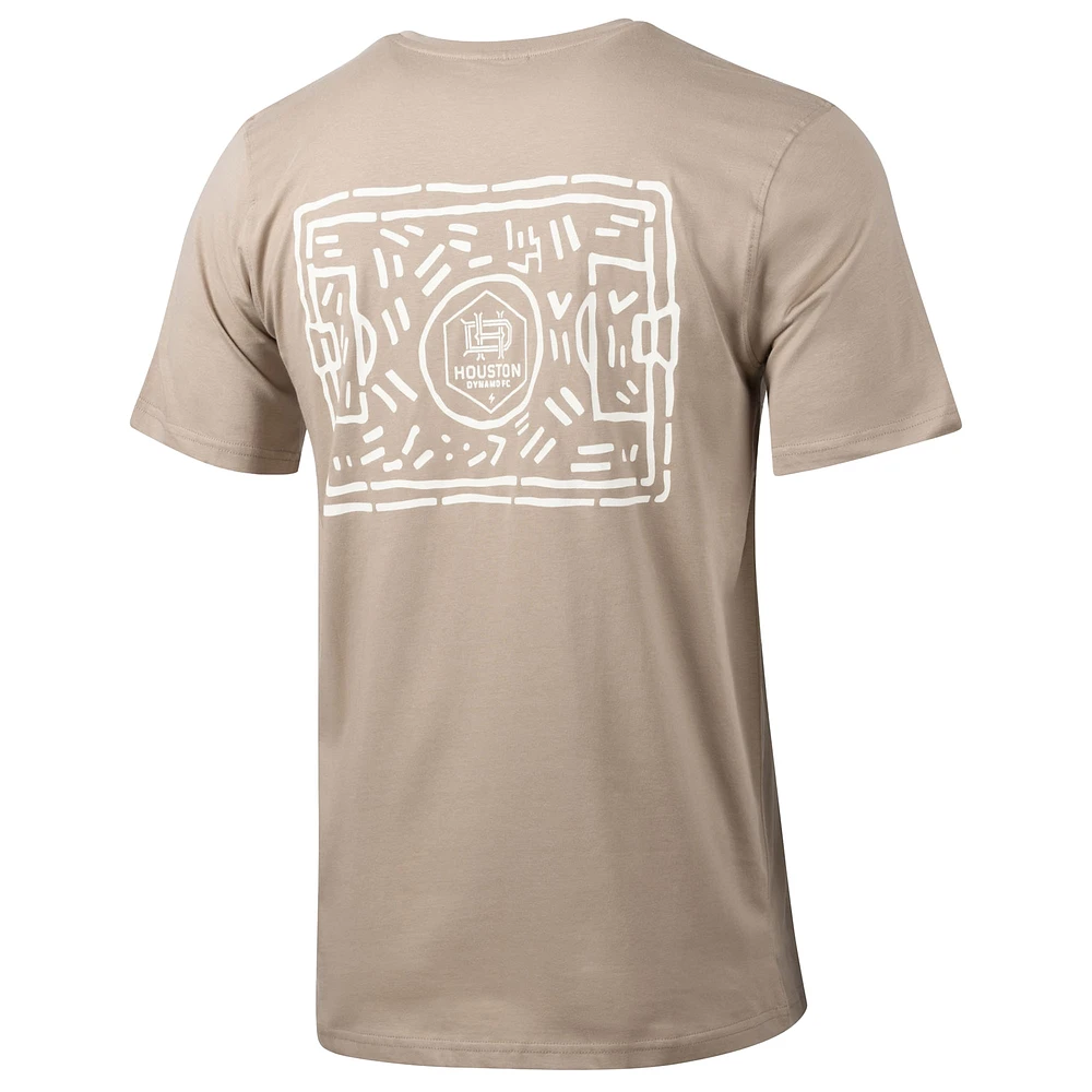 Men's  Sport Design Sweden Khaki Houston Dynamo FC Everyday Relaxed T-Shirt
