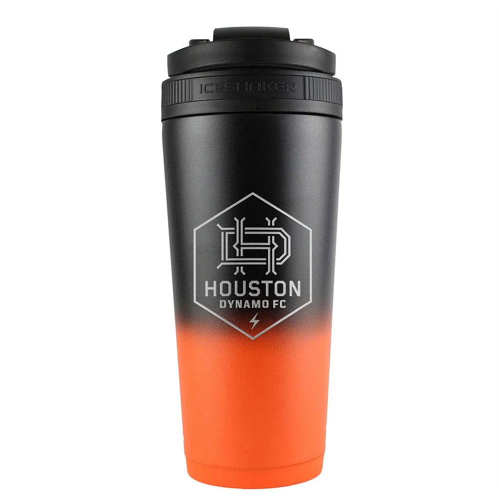 WinCraft Houston Dynamo FC 26oz. Bouteille mélangeur à shaker à glace en acier inoxydable Ombre