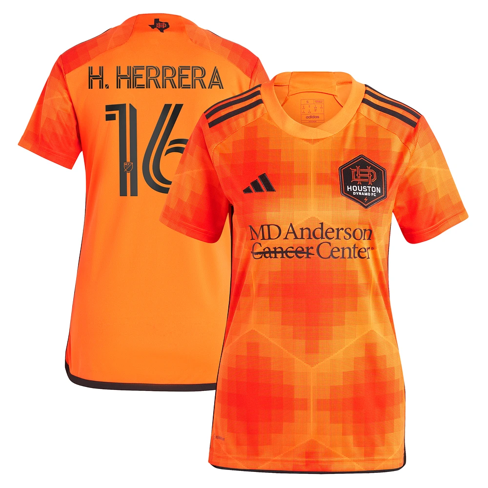 Maillot Héctor Herrera Houston Dynamo FC 2023 El Sol Replica pour femme adidas orange