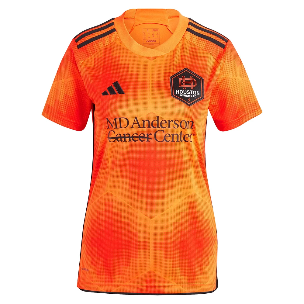 Women's adidas Orange Houston Dynamo FC 2023 El Sol Replica Custom Jersey