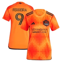 Women's adidas Sebastián Ferreira Orange Houston Dynamo FC 2023 El Sol Replica Jersey