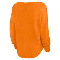 Women's Fanatics Orange Houston Dynamo FC Corner Kick Long Sleeve Fashion T-Shirt