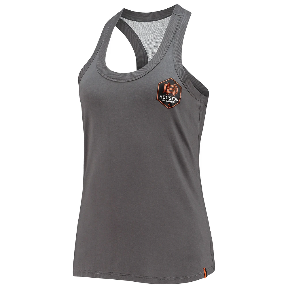 Women's The Wild Collective Gray Houston Dynamo FC Athleisure Tank Top