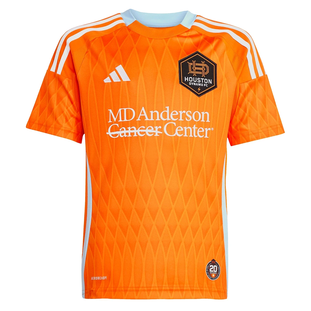 Youth adidas Erik Sviatchenko Orange Houston Dynamo FC 2025 Season 20 Replica Player Jersey