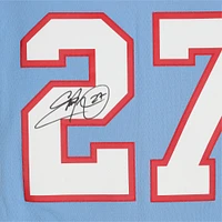 Eddie George Light Blue Houston Oilers Autographed Mitchell & Ness Replica Jersey