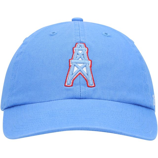 Casquette réglable '47 bleu clair Houston Oilers Clean Up Legacy pour homme