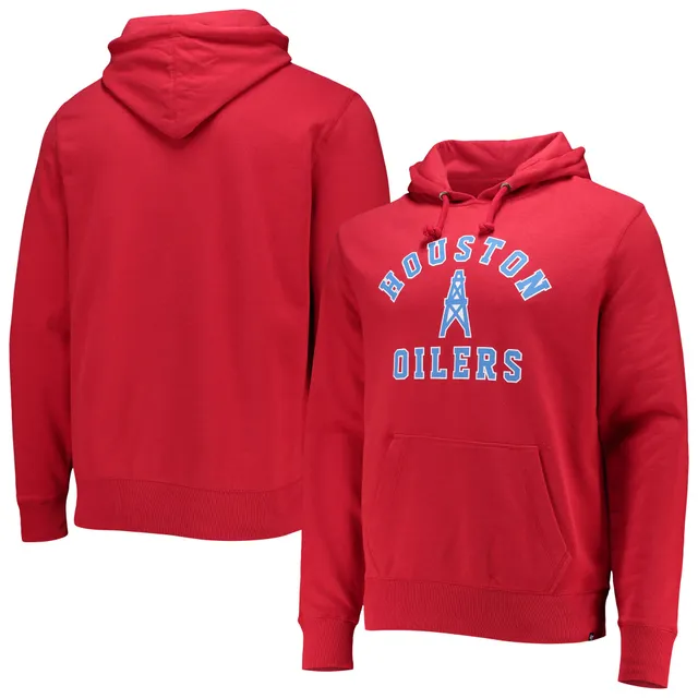 Lids Houston Oilers Mitchell & Ness Allover Print Fleece Pullover  Sweatshirt - Heathered Gray