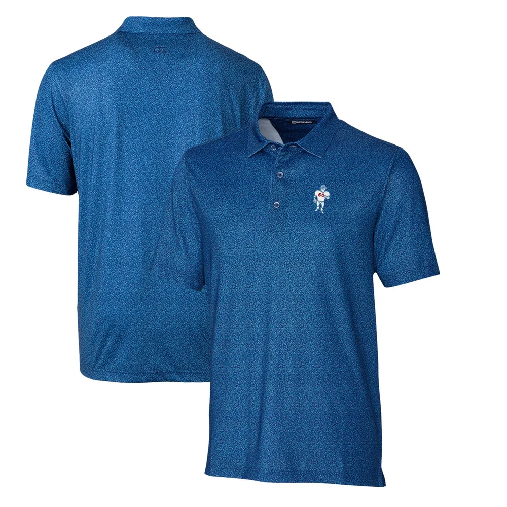 Lids Chicago Bears Cutter & Buck Micro Floral Stretch Polo - Blue