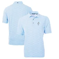 Men's Atlanta Braves Cutter & Buck Light Blue Virtue Eco Pique Botanical  Print Recycled Polo