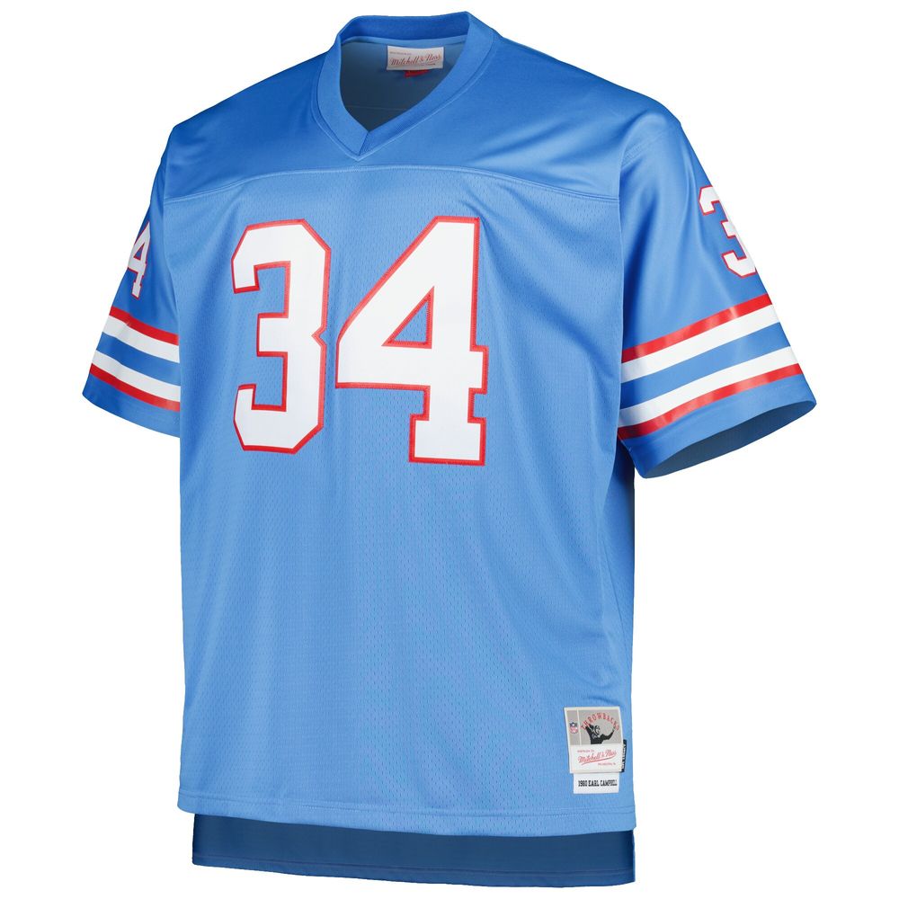 Men's Houston Oilers Mitchell & Ness White/Light Blue Historic