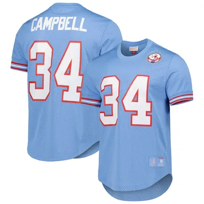 Earl Campbell Houston Oilers Autographed Mitchell & Ness Blue