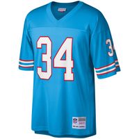 Men's Mitchell & Ness Earl Campbell Light Blue Houston Oilers Retired Player Replica - Jersey