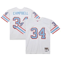 Maillot réplique blanc pour homme Mitchell & Ness Earl Campbell des Oilers de Houston 1979 Legacy