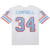 Maillot réplique blanc pour homme Mitchell & Ness Earl Campbell des Oilers de Houston 1979 Legacy