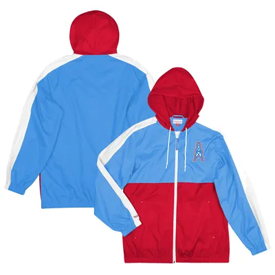 Men's Fanatics Branded Royal/Red Philadelphia 76ers Anorak Block Party Windbreaker Half-Zip Hoodie Jacket Size: Small