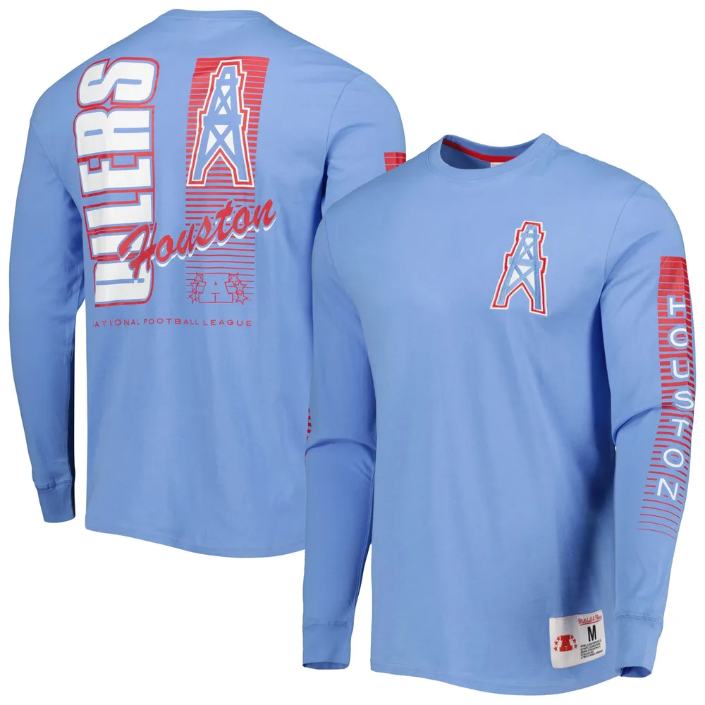 Men's Mitchell & Ness Earl Campbell Light Blue Houston Oilers