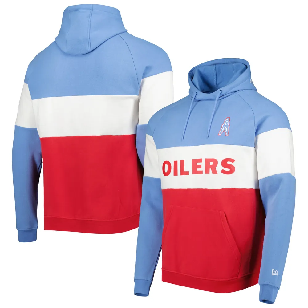 Mitchell & Ness White Houston Oilers Classic Helmet Pullover Hoodie