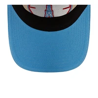 Men's New Era Stone/Light Blue Houston Oilers 2024 Sideline Historic 9TWENTY Adjustable Hat