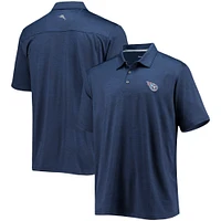 Polo Tommy Bahama bleu marine Tennessee Titans Palm Coast Delray Frond Allover IslandZone pour hommes