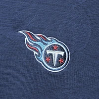 Polo Tommy Bahama bleu marine Tennessee Titans Palm Coast Delray Frond Allover IslandZone pour hommes