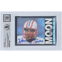 Warren Moon Houston Oilers Autographed 1985 Topps #251 Beckett Fanatics Witnessed Authenticated 10 Rookie Card with "HOF 06" Inscription