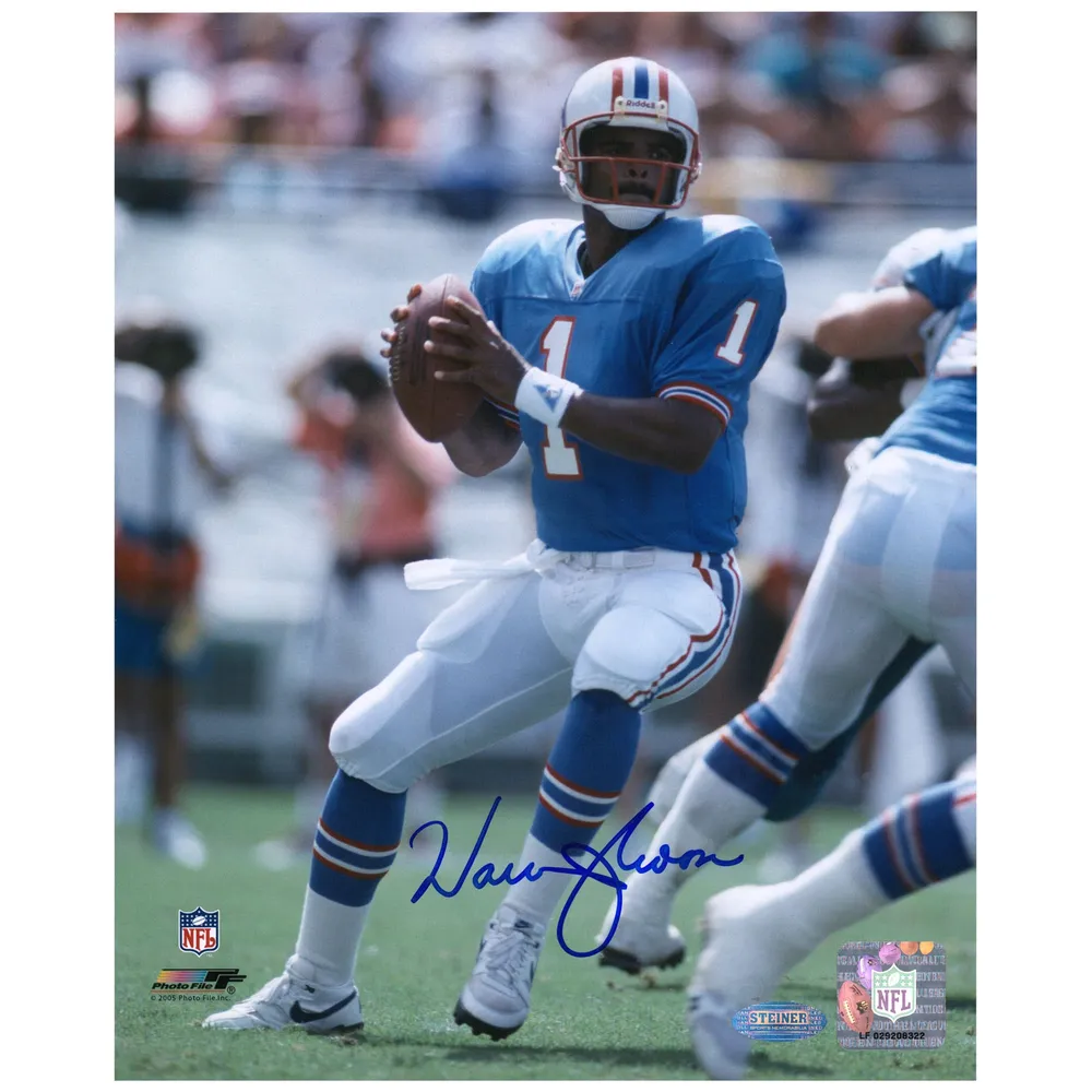 Lids Warren Moon Houston Oilers Fanatics Authentic Autographed 8'' x 10''  Action Photo