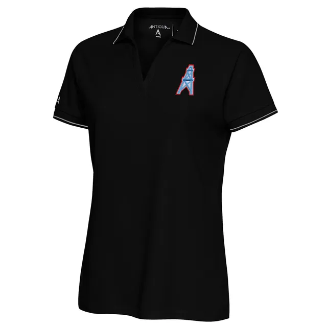 Women's Antigua Black Dallas Cowboys Tribute Polo