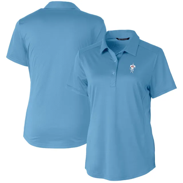 Miami Dolphins Cutter & Buck Advantage Tri-Blend Pique Long Sleeve  Button-Down Shirt - Blue