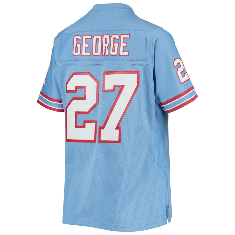 Women's Mitchell & Ness Eddie George Light Blue Houston Oilers Legacy Replica Player Jersey