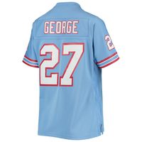 Women's Mitchell & Ness Eddie George Light Blue Houston Oilers Legacy Replica Player Jersey